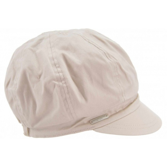 Ambre Beige Newsboy Cap - Seeberger