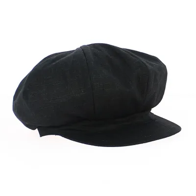 Cap Gavroche Rasta Linen Black - Mtm