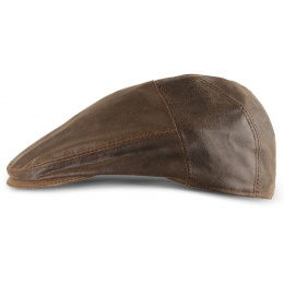 Leather Oxford Flat Cap - Scippis - Traclet