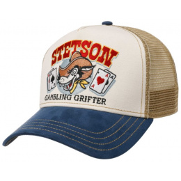 Trucker Poker Grifter Cotton Cap - Stetson