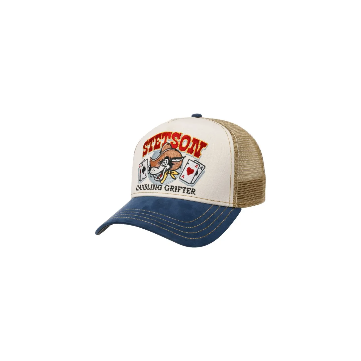Trucker Poker Grifter Cotton Cap - Stetson