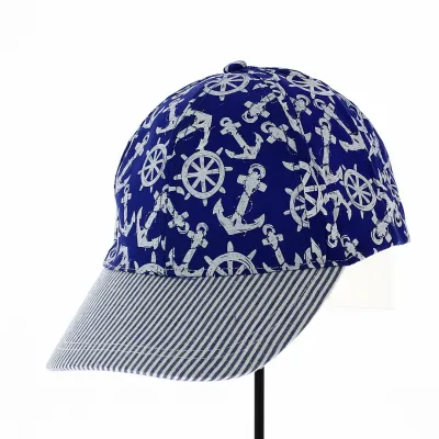 Nereo Baseball Cap Stripes & Anchors - Traclet