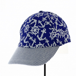 Nereo Baseball Cap Stripes & Anchors - Traclet