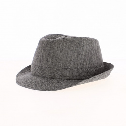 Trilby Aby Grey Linen Hat - Traclet