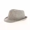Chapeau Trilby Aby en Lin Beige - Traclet