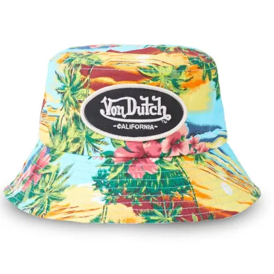 Colorful Cotton Tiger Bucket Hat - VON DUTCH Reference: 16235 | Traclet Hat Shop
