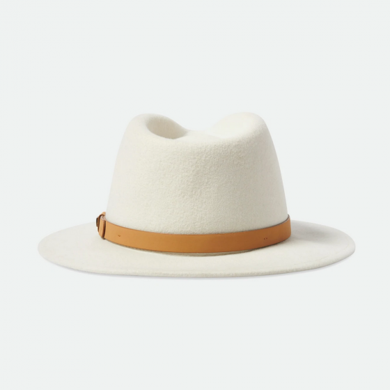Chapeau Fedora Messer Feutre Laine Beige Clair - Brixton