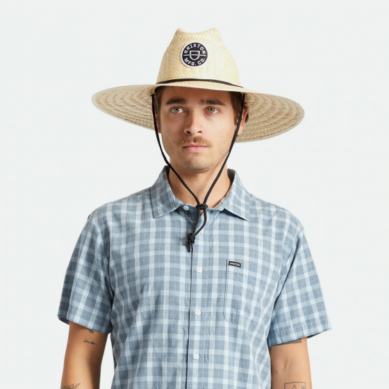 Traveller Crest Sun Straw Hat - Brixton Traveller Crest Sun Straw Hat - Brixton