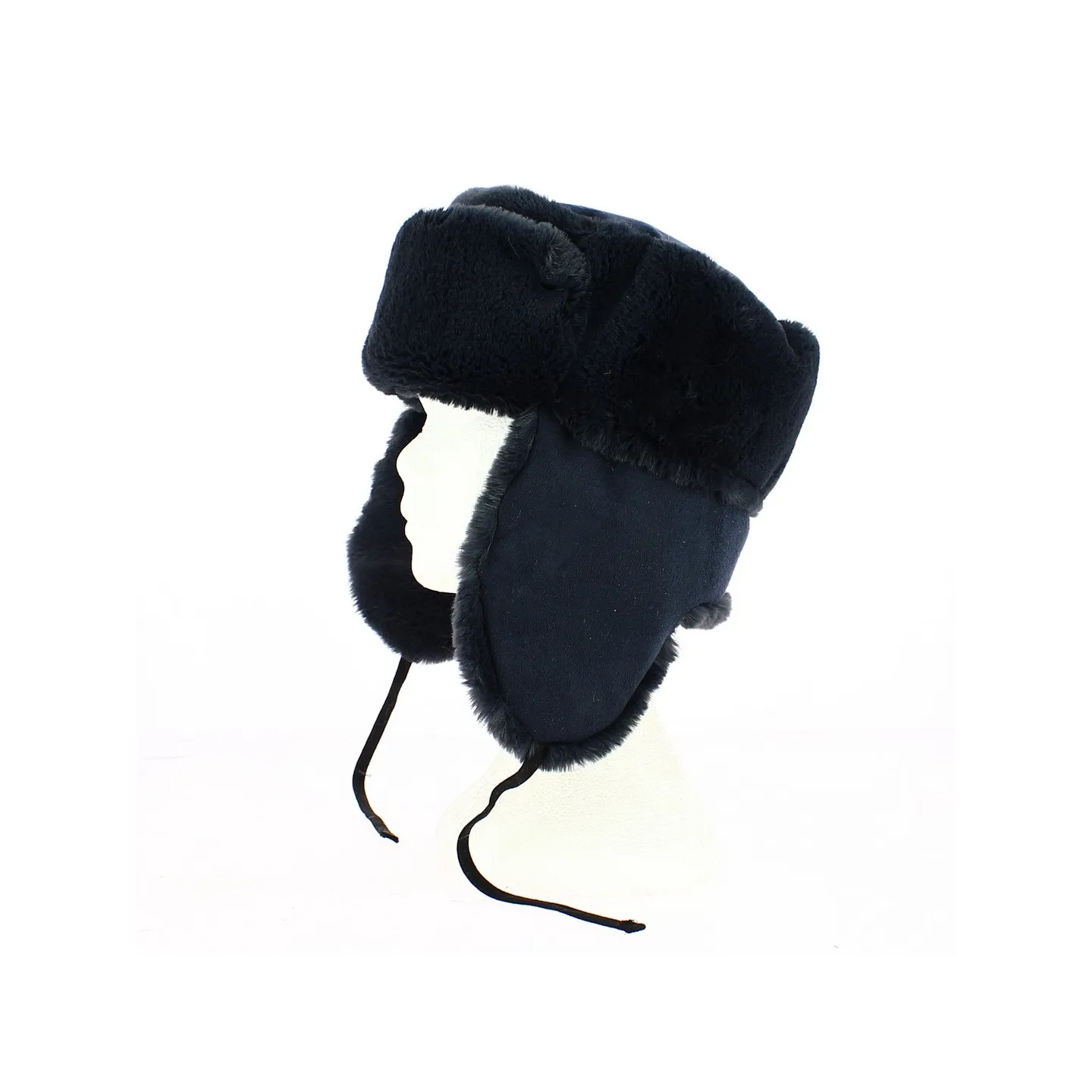 Chapka Russe Ushanka Bleue Marine - Traclet