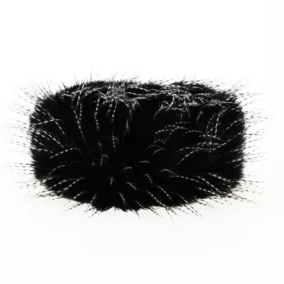 Toque Courchevel Faux Fur Black - Traclet