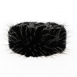 Toque Courchevel Faux Fur Black - Traclet