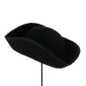 Petit Tricorne Feutre Laine Noir - Traclet