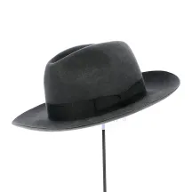 Fedora Hat Felt Hair Anthracite - Traclet