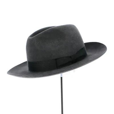 Chapeau Fedora Feutre Poil Anthracite - Traclet