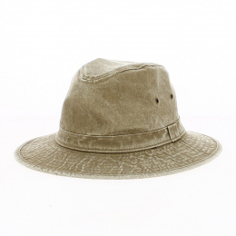 Safari Hat Logan Cotton Beige Faded - Traclet