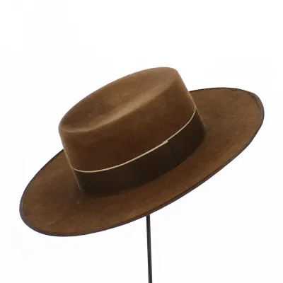 Chapeau Cordobes Sevillano Marron Feutre Poil - Traclet