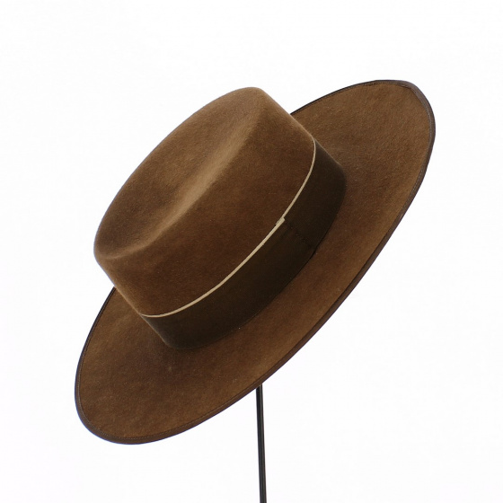 Chapeau Cordobes Sevillano Marron Feutre Poil - Traclet
