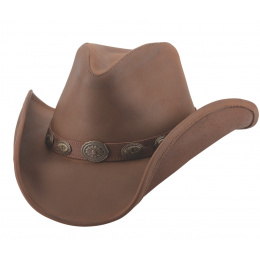 Right Now Cowboy Hat Camel Leather - Bullhide