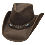 Bullhide Royston chocolate leather rodeo hat