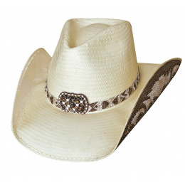 Chapeau cavalier Cerceau chapeau de cowboy country Oilskin Jack scippis Noir/Marron 