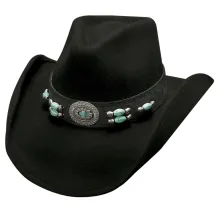 Chapeau Cowboy Jewel of the West Feutre Noir - Bullhide