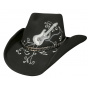 Rock'n Roll Cowboy Hat Legend Felt Wool Black - Bullhide