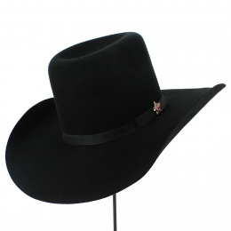 copy of Jesse Cowboy Hat Black Wool Felt - Bullhide