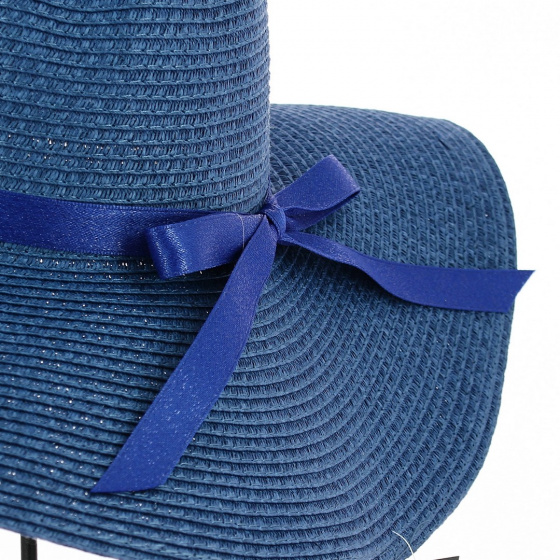 Capeline Talia Paille Papier Bleue - Traclet Capeline Talia Paille Papier Bleue - Traclet