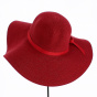 Red Paper Straw Talia Capeline - Traclet