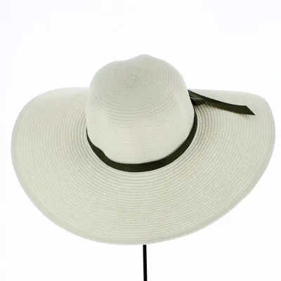Capeline Talia Paille Papier Blanche - Traclet