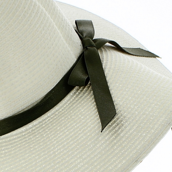 Capeline Talia Paille Papier Blanche - Traclet