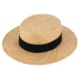 Olma Natural Straw Boater - Traclet