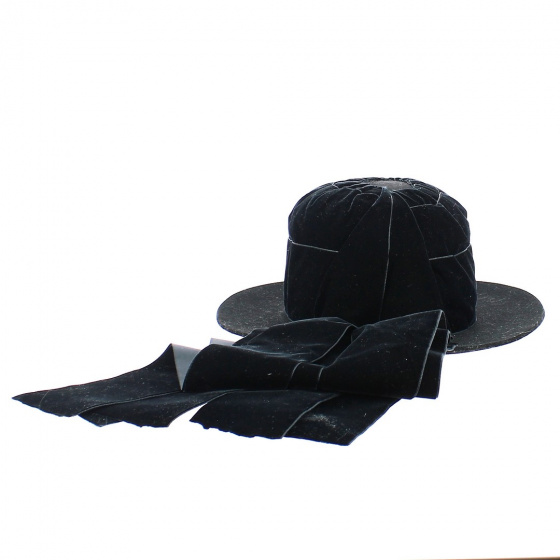 Chapeau Bigouden Feutre Laine Noir - Traclet