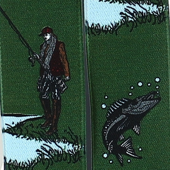Fish pattern suspenders - Traclet