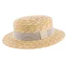 Canotier Paille Naturelle Benson - HERMAN Reference : 931 | Chapellerie Traclet