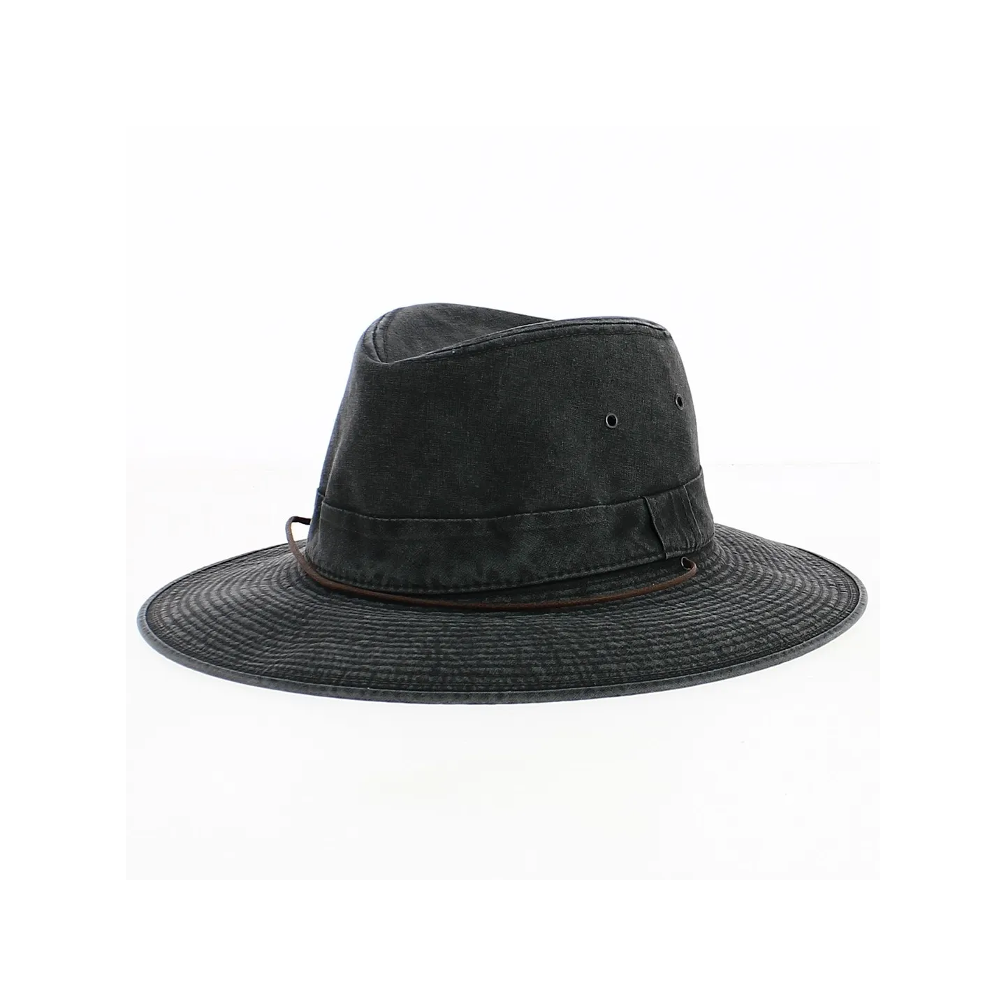 Safari Hat Durban Black Cotton - Crambes