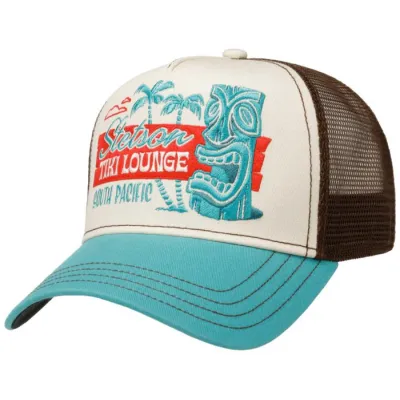 Tiki Lounge Cotton Trucker Cap - Stetson