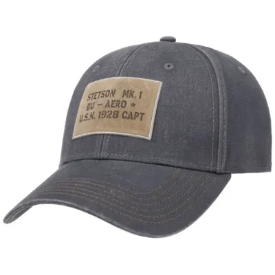 Casquette Baseball Luxo Coton Bleu - Stetson