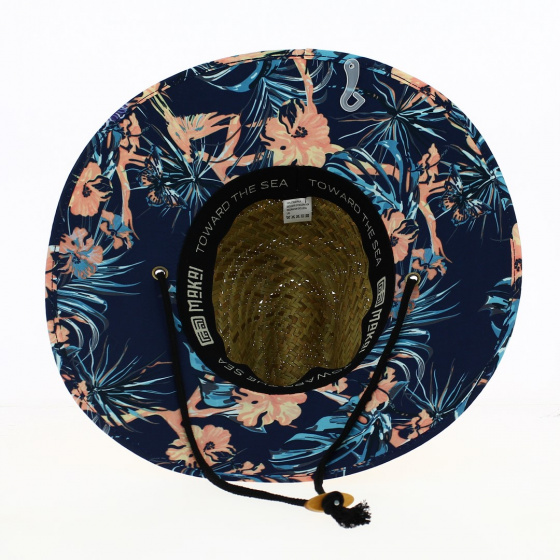 Straw hat large brim Le Galet - Makai