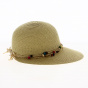 Large Visor Cap Ludmila Straw Paper UPF50+ - Traclet