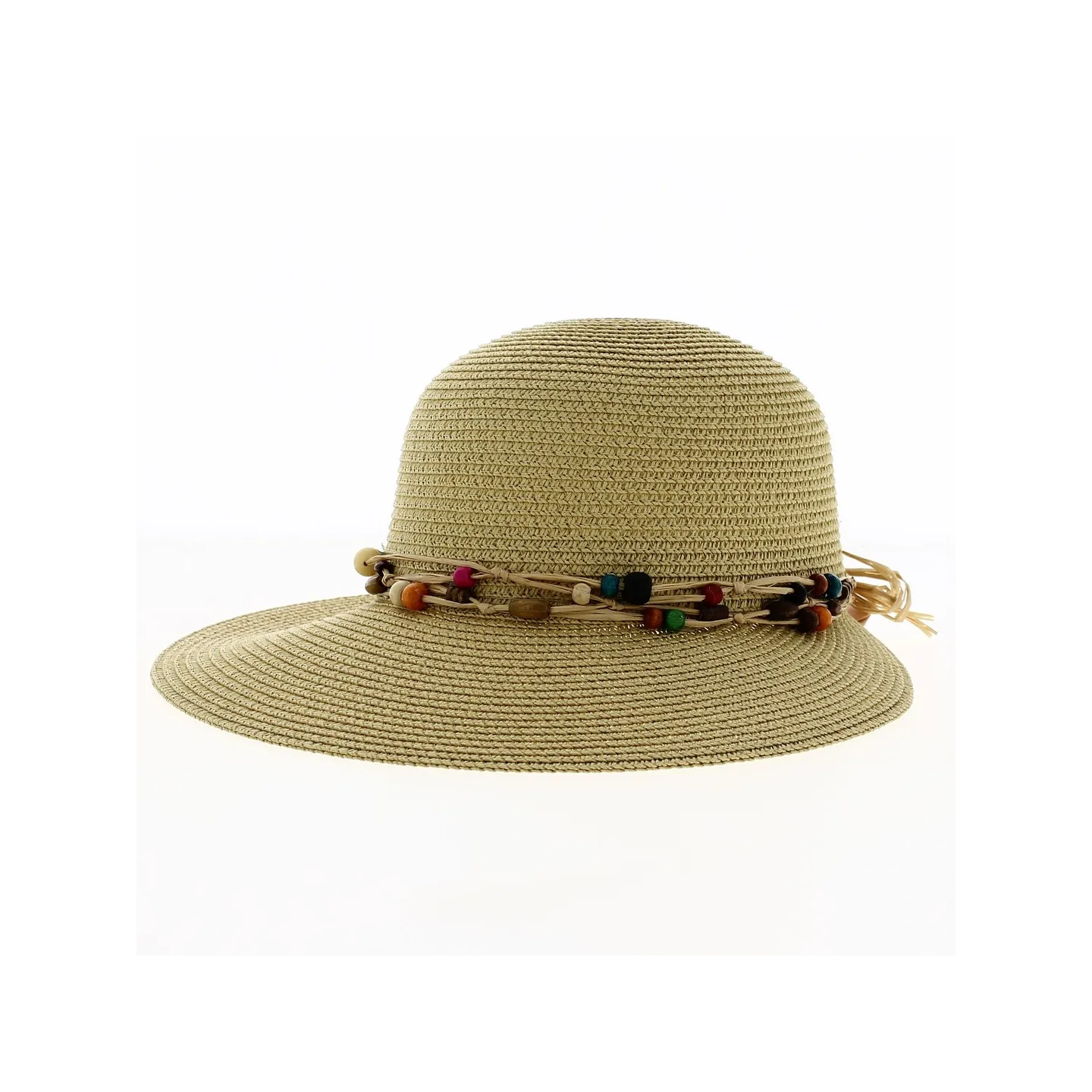 Casquette Grande Visière Ludmila Paille Papier UPF50+ - Traclet