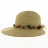 Casquette Grande Visière Ludmila Paille Papier UPF50+ - Traclet