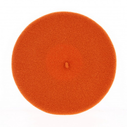 Paris Wool Beret Tangerine - Heritage by Laulhère