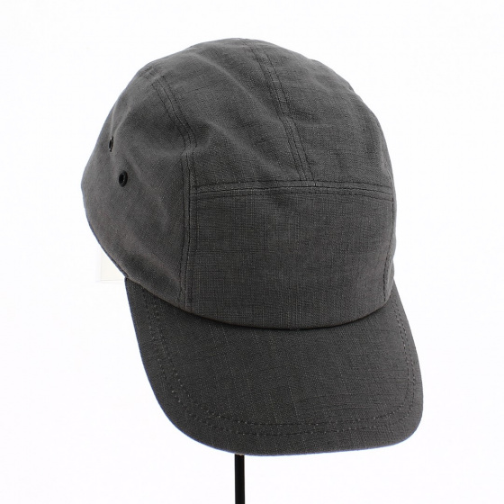Urban Linen Cap Dark Grey - Traclet