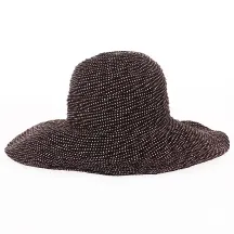Capeline scrunchie Marron a poids blanc UPF 50+ - House Of Ord