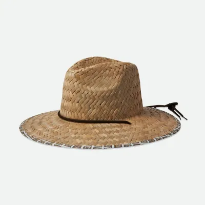 Fedora Messer Natural Straw Hat - Brixton