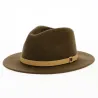 Chapeau Fedora Messer Feutre Laine Marron Desert - Brixton