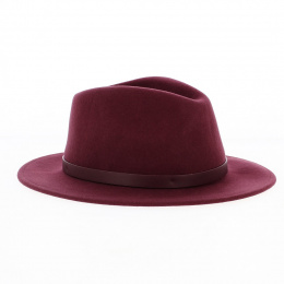 Fedora Messer Hat Wool Felt Purple - Brixton