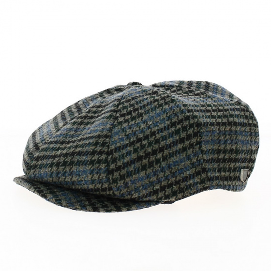 Casquette Brood Herringbone Noir, Bleu & Vert - Brixton