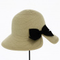 Cloche Hat Rosa Straw Paper - Traclet
